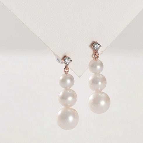 Luminous Drop Pearl Earrings
